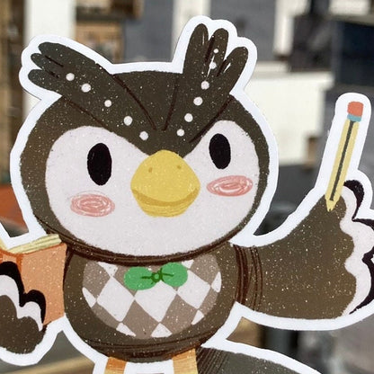 Pegatina Socrates Animal Crossing New Horizons | Cuaderno Decoración iPad Portatil Stickers Removible