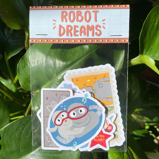 Pack Pegatinas Robot Dreams | Stickers Pack | Fanart