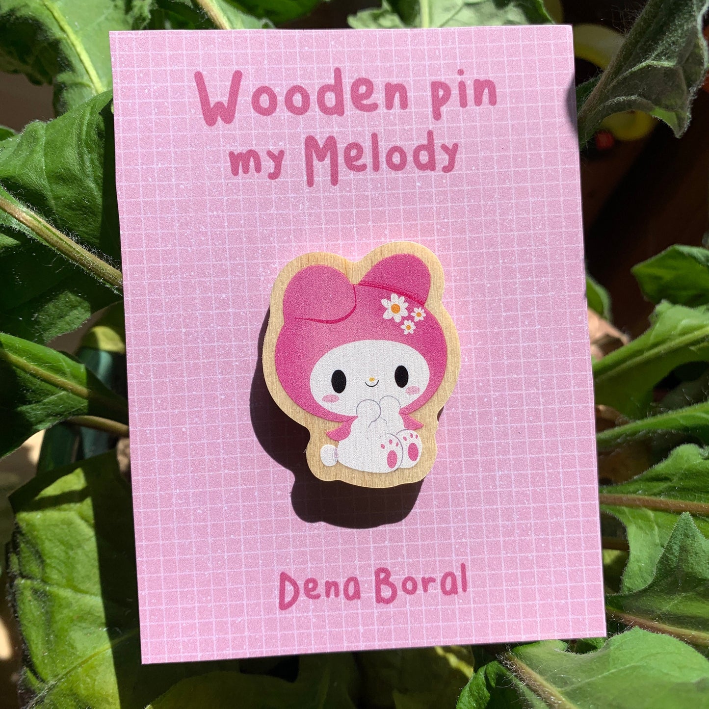 My melody | My Melody Wooden Pin Badge | My Melody