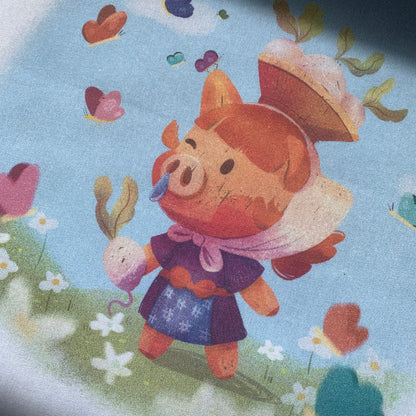 Tote Bag Juliana Animal Crossing | Bolsa Tela Fanart Daisy Mae | Animal Crossing New Horizons Fan Art 100% Algodón 40x40cm 16x16inch