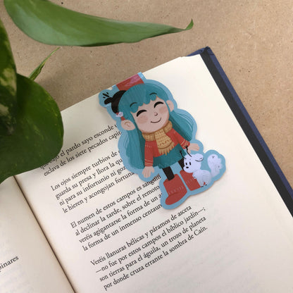 Hilda The Series Netflix Marcapáginas | Separador magnético Punto de Libro | Hecho a mano Handmade | Fans Hilda Regalo Original Libros