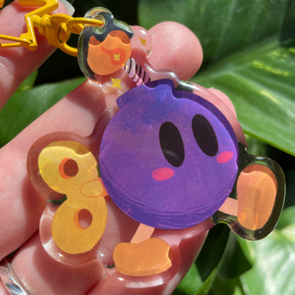 Llavero Bob-Omb | Keyring Keychain Acrilico colgante regalo llaves mochila Keychain