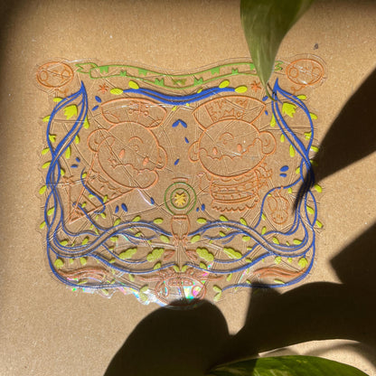 Wirt & Greg Suncatcher, OTGW Pegatina atrapasol reutilizable para ventana