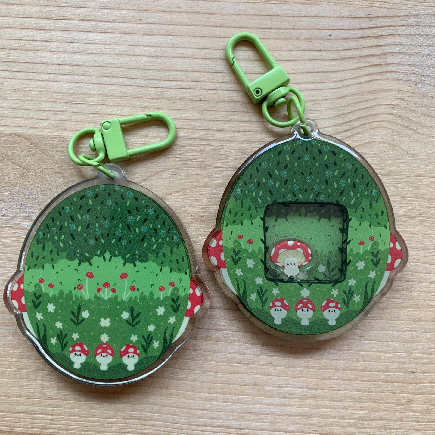 Shaker Champiñon Llavero | Tamagotchi shaker Keychain Champiñones Mushroom Seta Silvestre