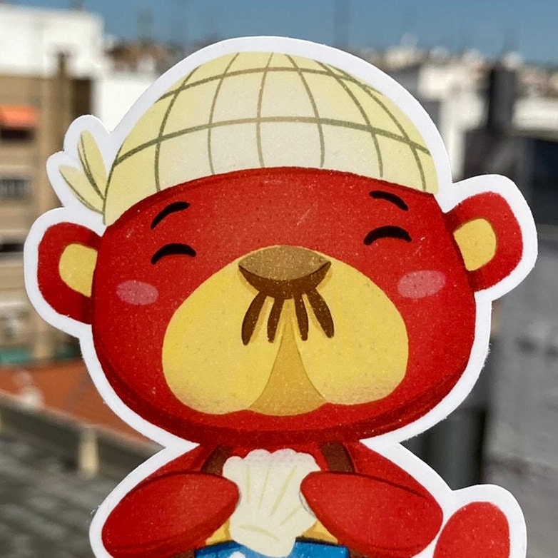 Pegatina Pascal Animal Crossing New Horizons | Cuaderno Decoración iPad Portatil Stickers Removible