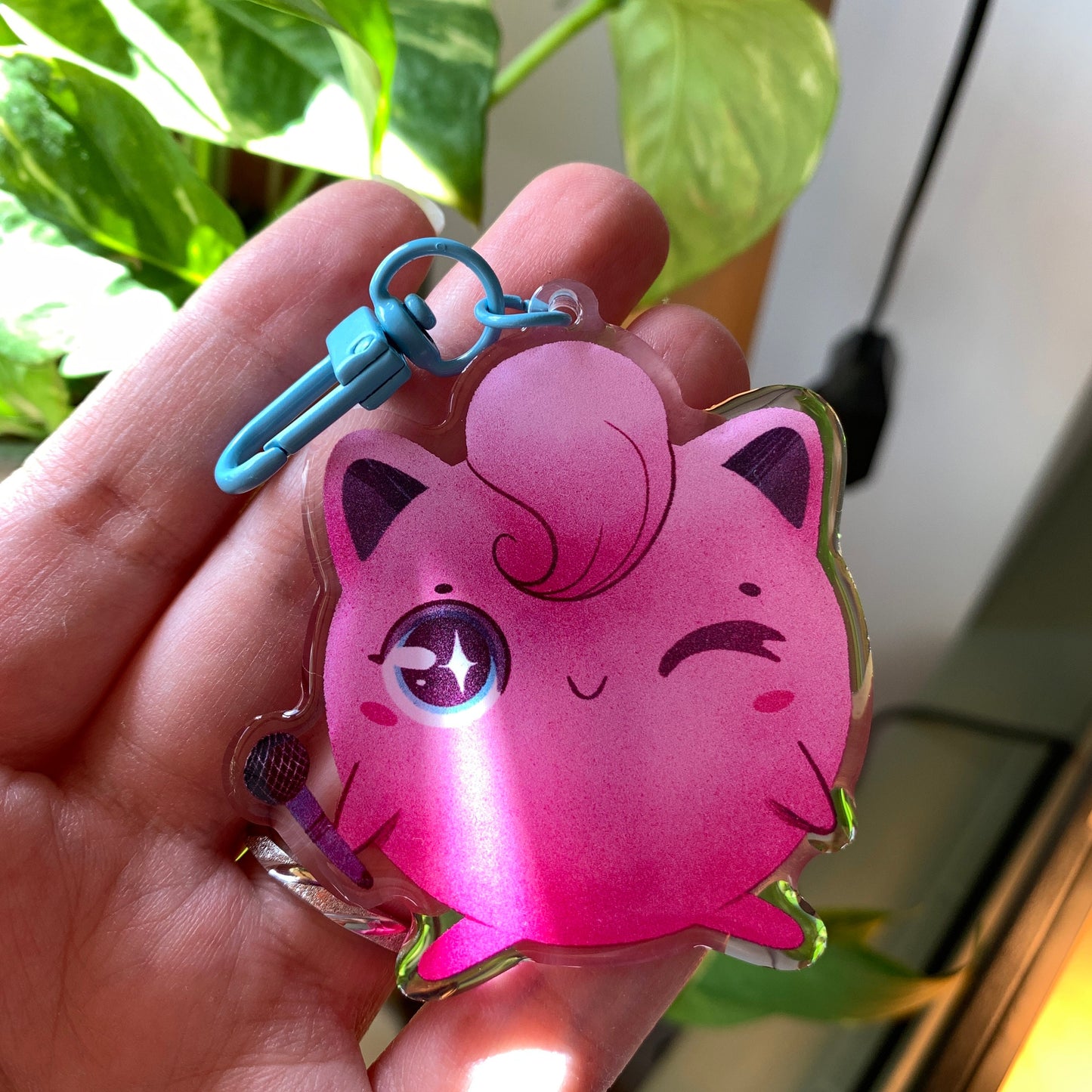 Jigglypuff-Poke Keyring | llavero | Fanart colgante regalo llaves mochila