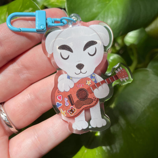 Totakeke Keyring | K.K. Slider Animal Crossing Llavero | New Horizons | Llavero colgante regalo llaves mochila Keychain