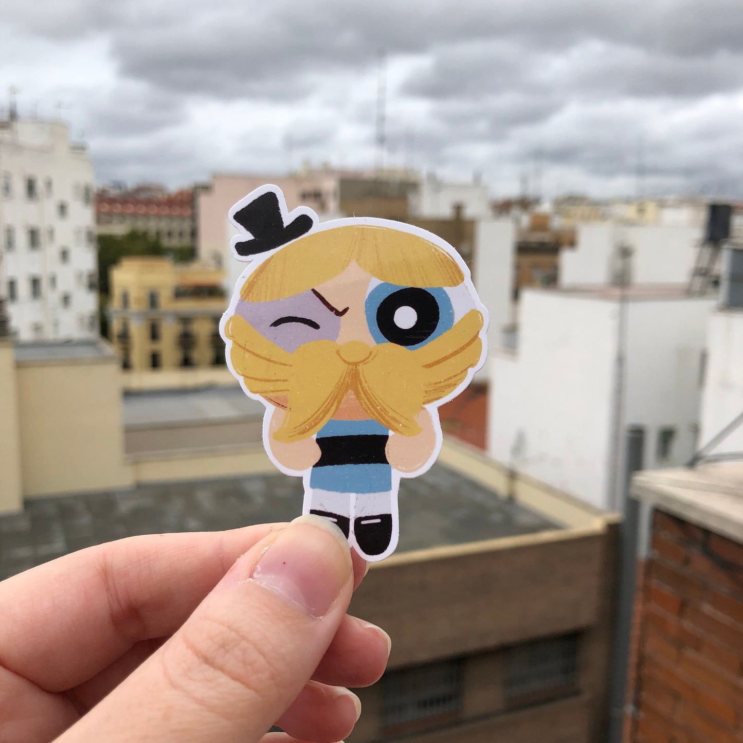 Pack Pegatinas Burbuja Las Supernenas | Bubbles The Powerpuff Girls Stickers Pack | Cartoon Network Fanart | Las Chicas Superpoderosas