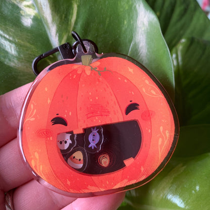 Llavero Halloween Calabaza | Tamagotchi shaker