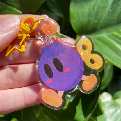 Llavero Bob-Omb | Keyring Keychain Acrilico colgante regalo llaves mochila Keychain