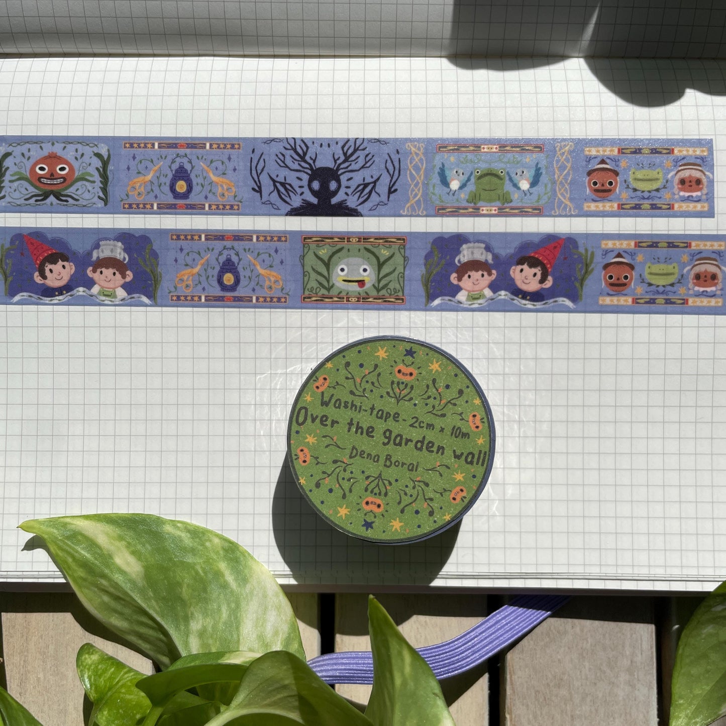 Washi Tape Over The Garden Wall Ilustrado: Cinta Decorativa Retro y Kawaii de la colección "OTGW"