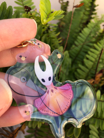 Hornet Keyring: Llavero Acrilico de la colección Hollow Knight, colgante para mochila