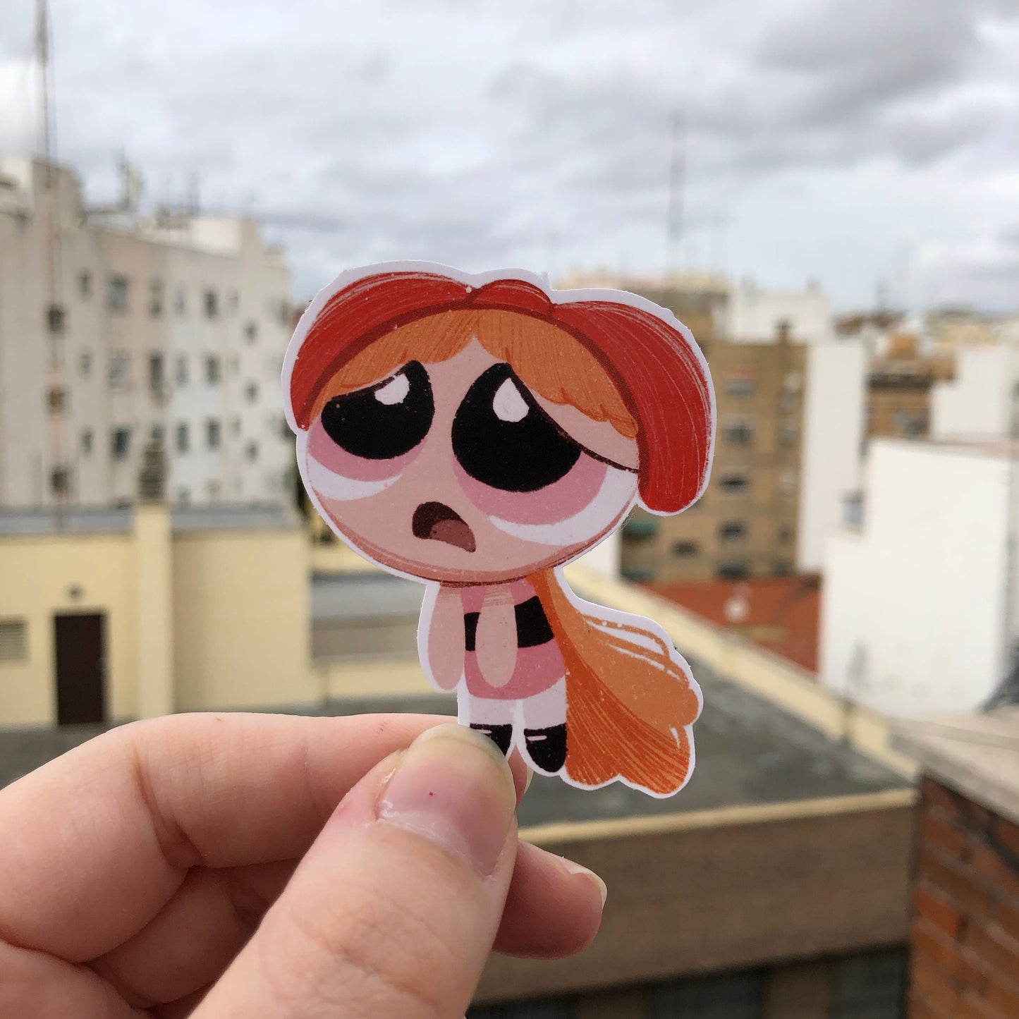 Pack Pegatinas Pétalo Las Supernenas | Blossom The Powerpuff Girls Stickers Pack | Cartoon Network Fanart | Las Chicas Superpoderosas