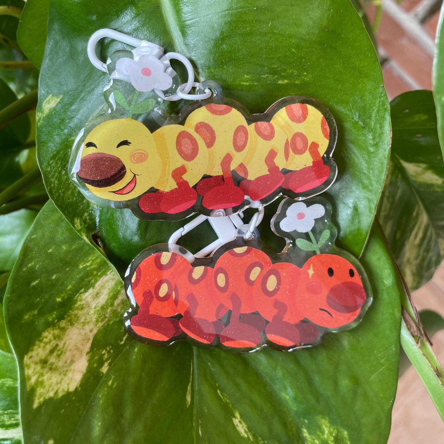 Llavero Floruga Doble Diseño | Keyring Keychain Acrilico colgante regalo llaves mochila Keychain