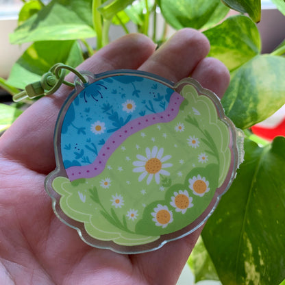 Shaker Abejita Llavero: Agitador estilo Tamagotchi shaker Keychain Bee Abeja