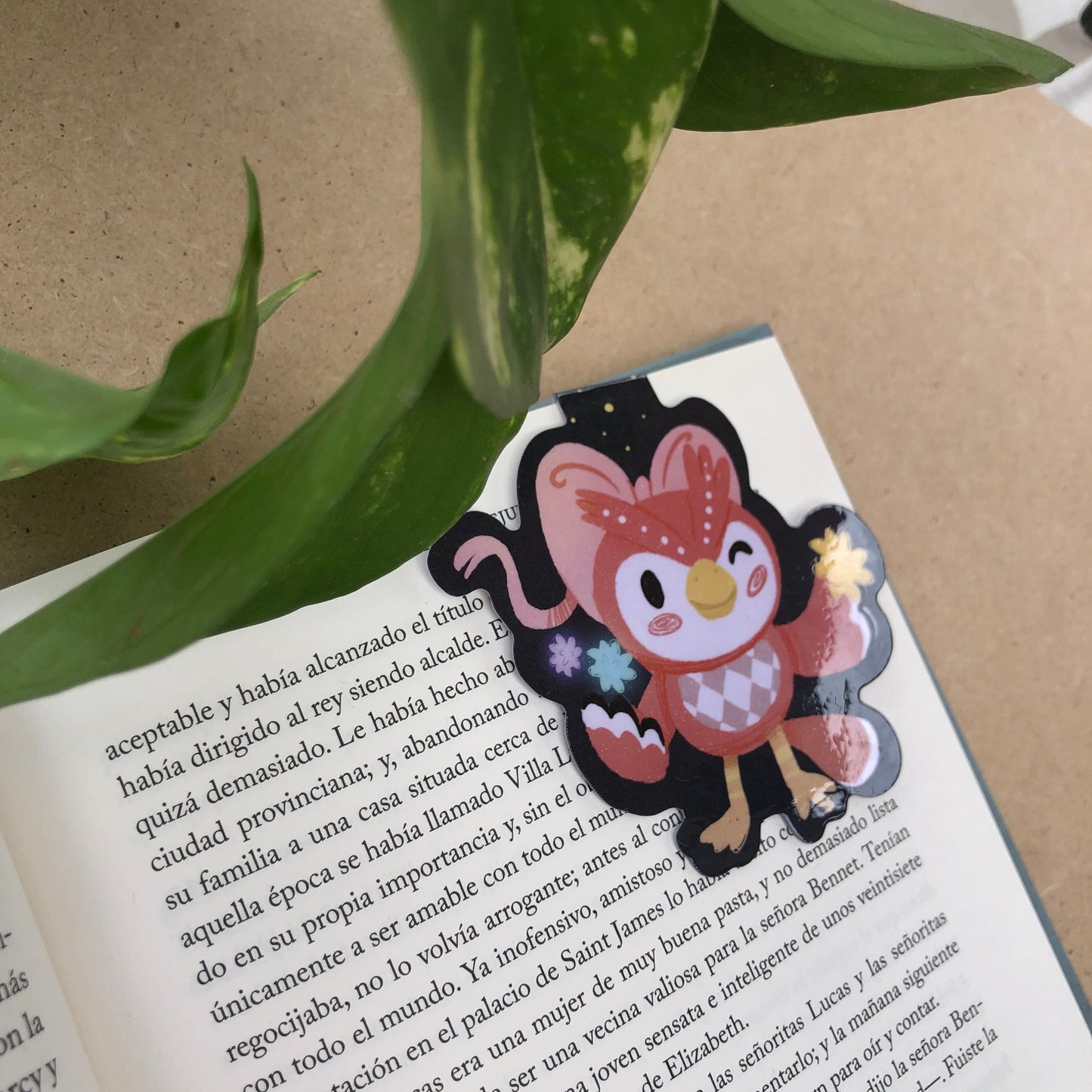 Celeste Animal Crossing Marcapáginas | Separador magnético Punto de Libro | Hecho a mano Handmade