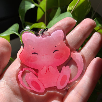 Mew-Poke Keyring | llavero | Fanart colgante regalo llaves mochila