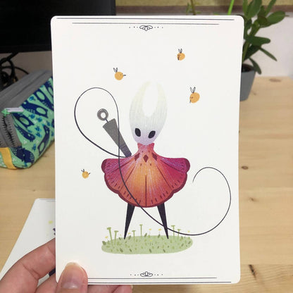 Pack 2 Prints Hollow Knight: Fanart de Videojuego, Ilustración Doble