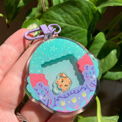 Llavero gato naranja | Tamagotchi shaker