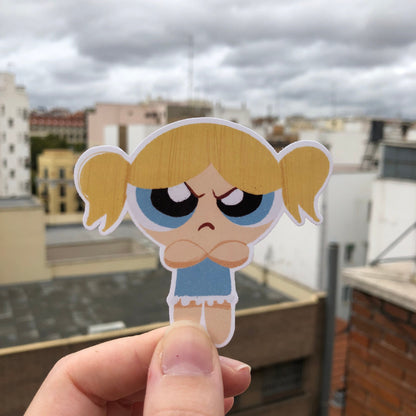 Pack Pegatinas Burbuja Las Supernenas | Bubbles The Powerpuff Girls Stickers Pack | Cartoon Network Fanart | Las Chicas Superpoderosas