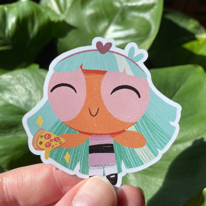 Pack Pegatinas Cristal Las Supernenas | Bliss The Powerpuff Girls Stickers Pack | Cartoon Network Fanart | Las Chicas Superpoderosas