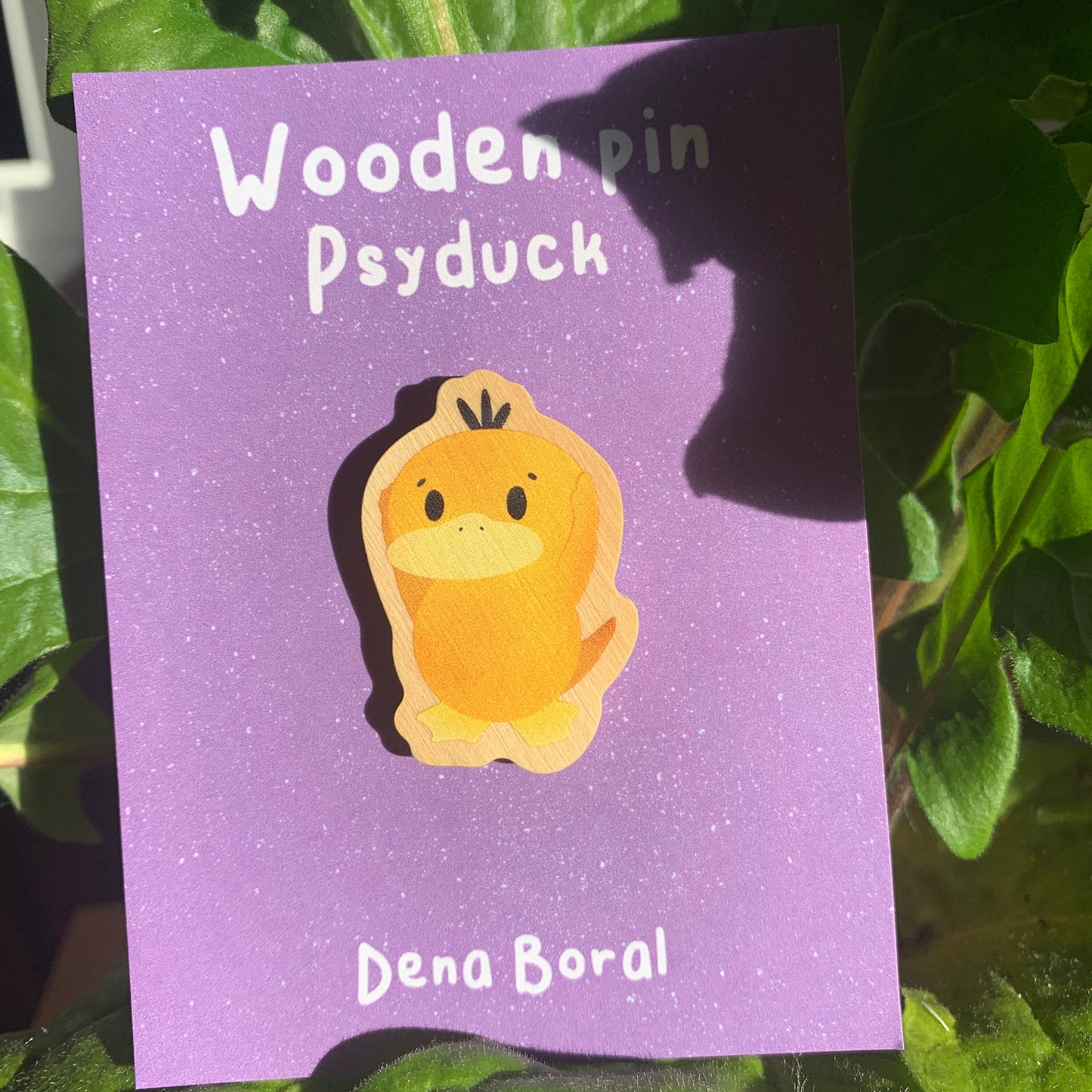 Pin de Madera Psyduck-poke |Psyduck  Wooden Pin Badge | Psyduck