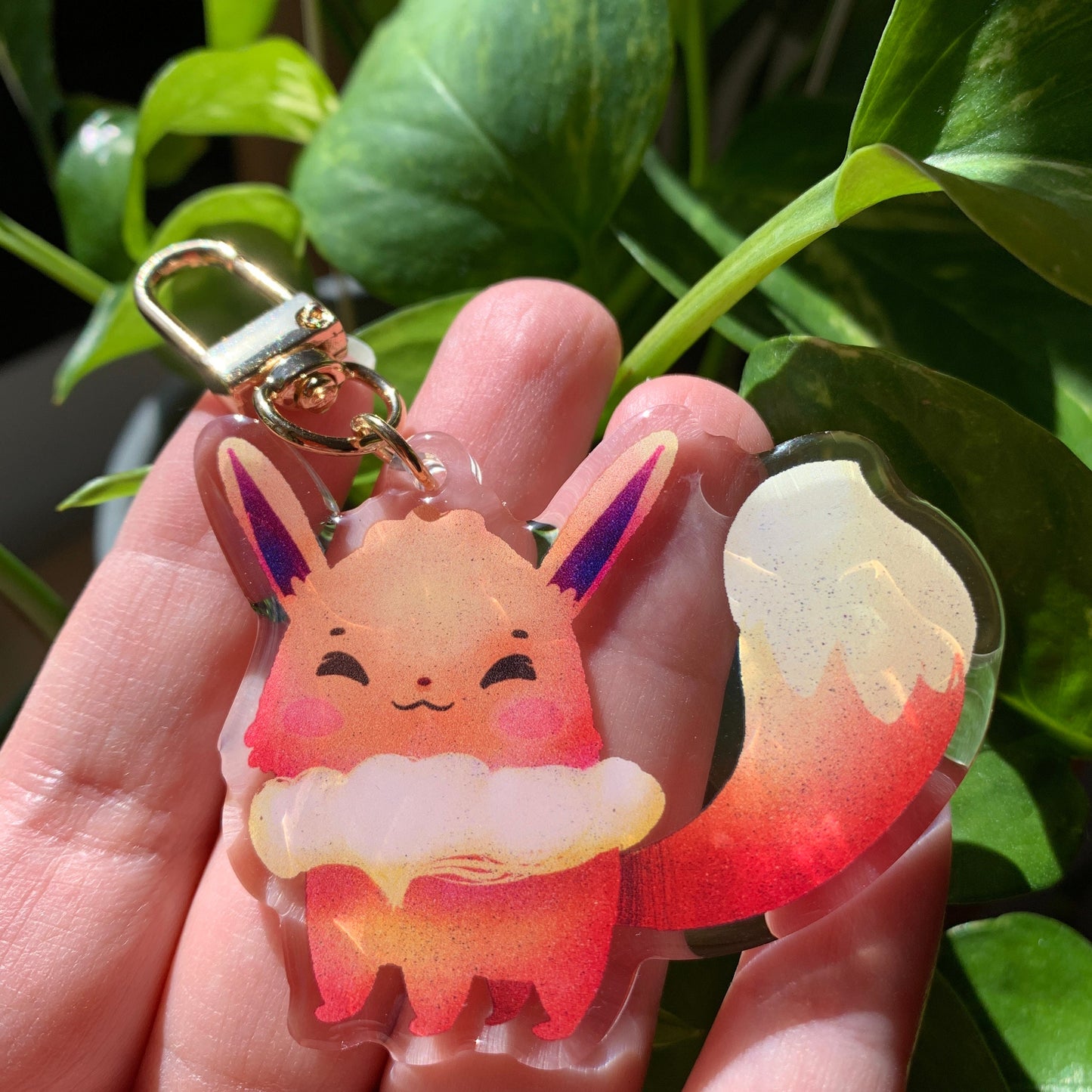 Eevee-Poke Keyring | llavero | Fanart colgante regalo llaves mochila