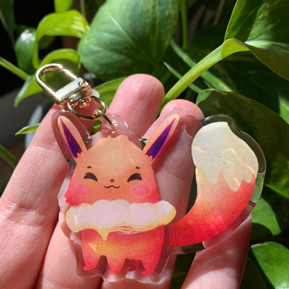 Eevee-Poke Keyring | llavero | Fanart colgante regalo llaves mochila
