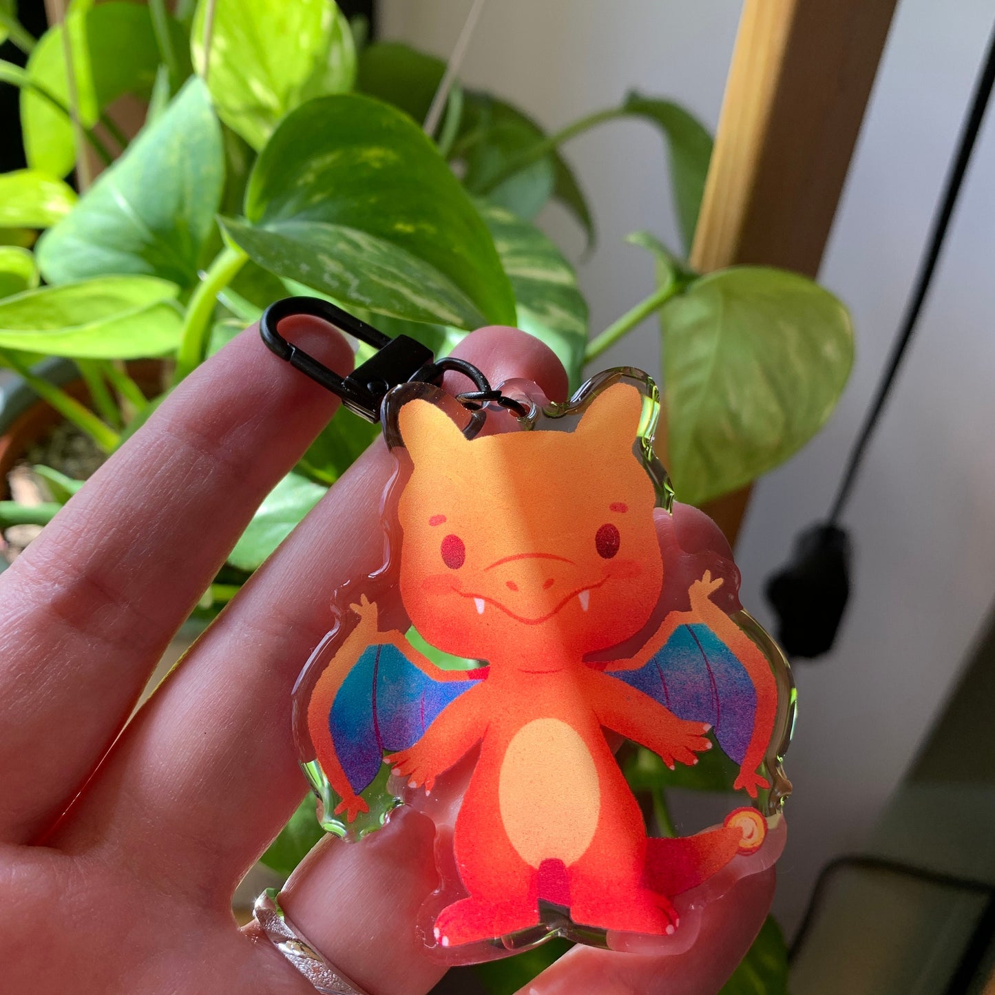 Charizard-Poke Keyring | llavero | Fanart colgante regalo llaves mochila