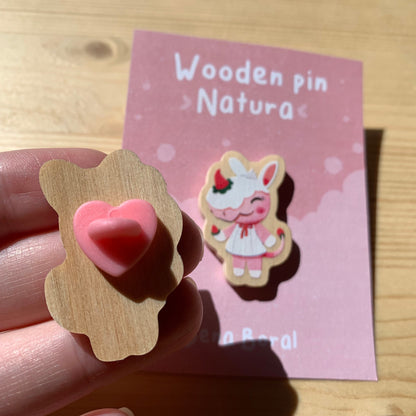 Pin de madera natural, Natura Animal Crossing New Horizons, Nintendo Switch Merengue