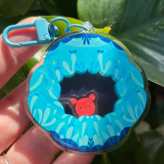 Shaker Cangrejo Llavero | Tamagotchi shaker Keychain