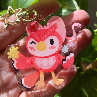 Celeste Keyring | Celeste llavero | Animal Crossing Llavero | New Horizons | Llavero colgante regalo llaves mochila Keychain