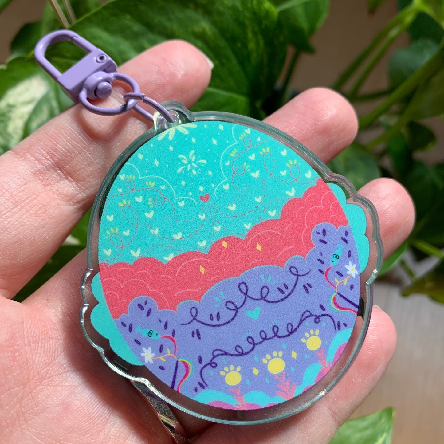 Llavero gato blanco | Tamagotchi shaker