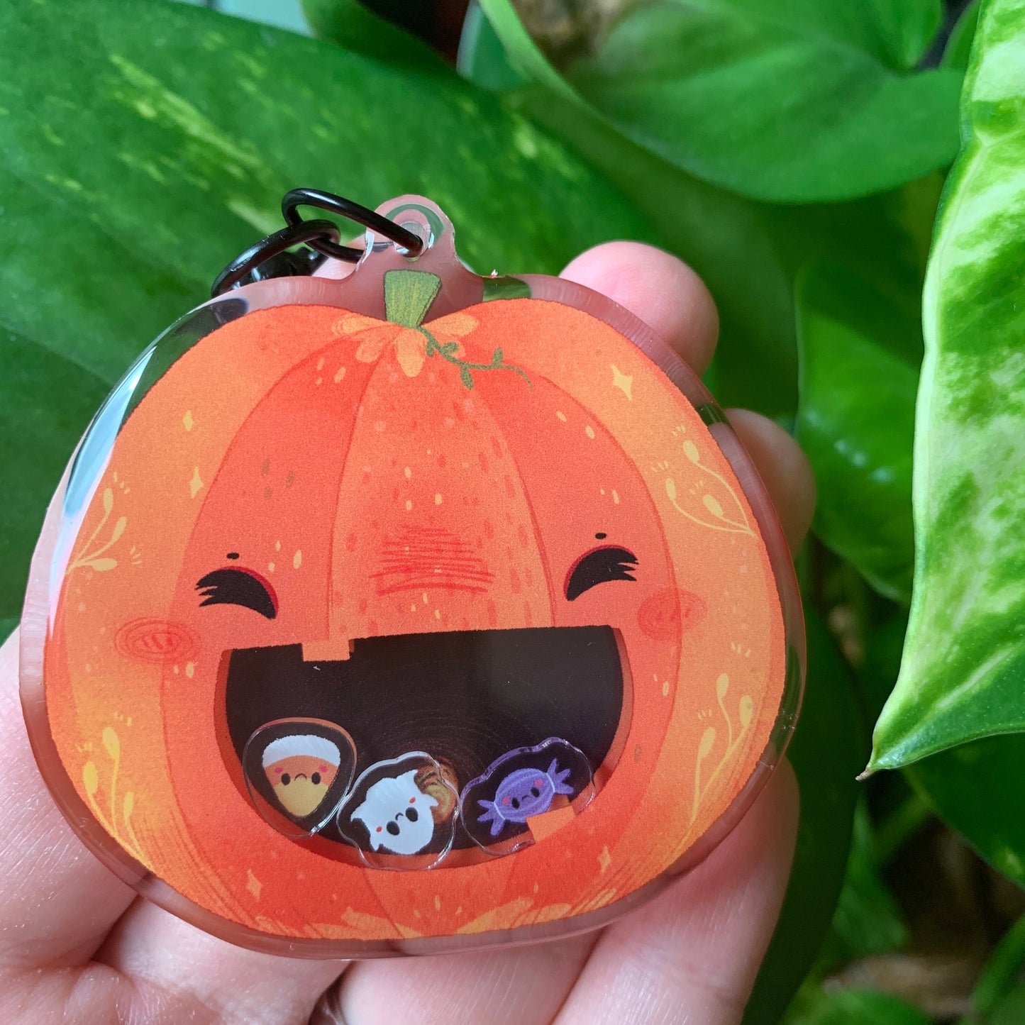 Llavero Halloween Calabaza | Tamagotchi shaker