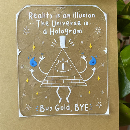 Bill Cipher Pegatina atrapasol reutilizable para ventana Gravity Falls