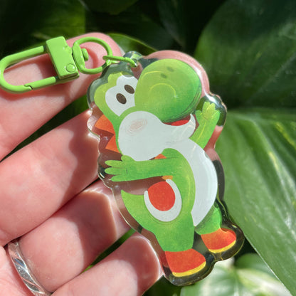 Llavero Yoshi | Keyring Keychain Acrilico colgante regalo llaves mochila Keychain