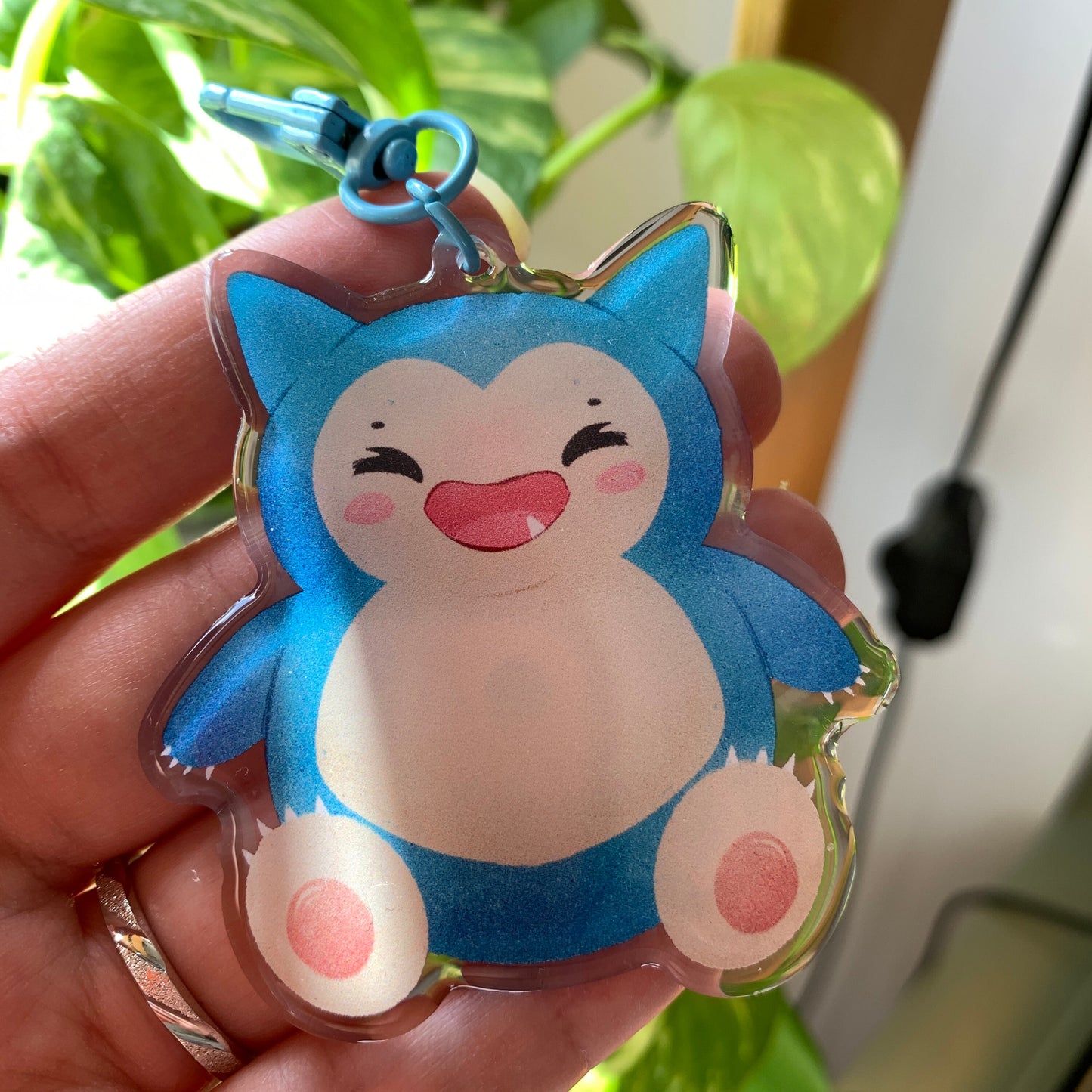 Snorlax-Poke Keyring | llavero | Fanart colgante regalo llaves mochila