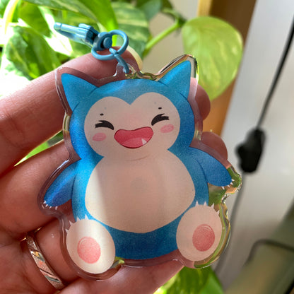 Snorlax-Poke Keyring | llavero | Fanart colgante regalo llaves mochila