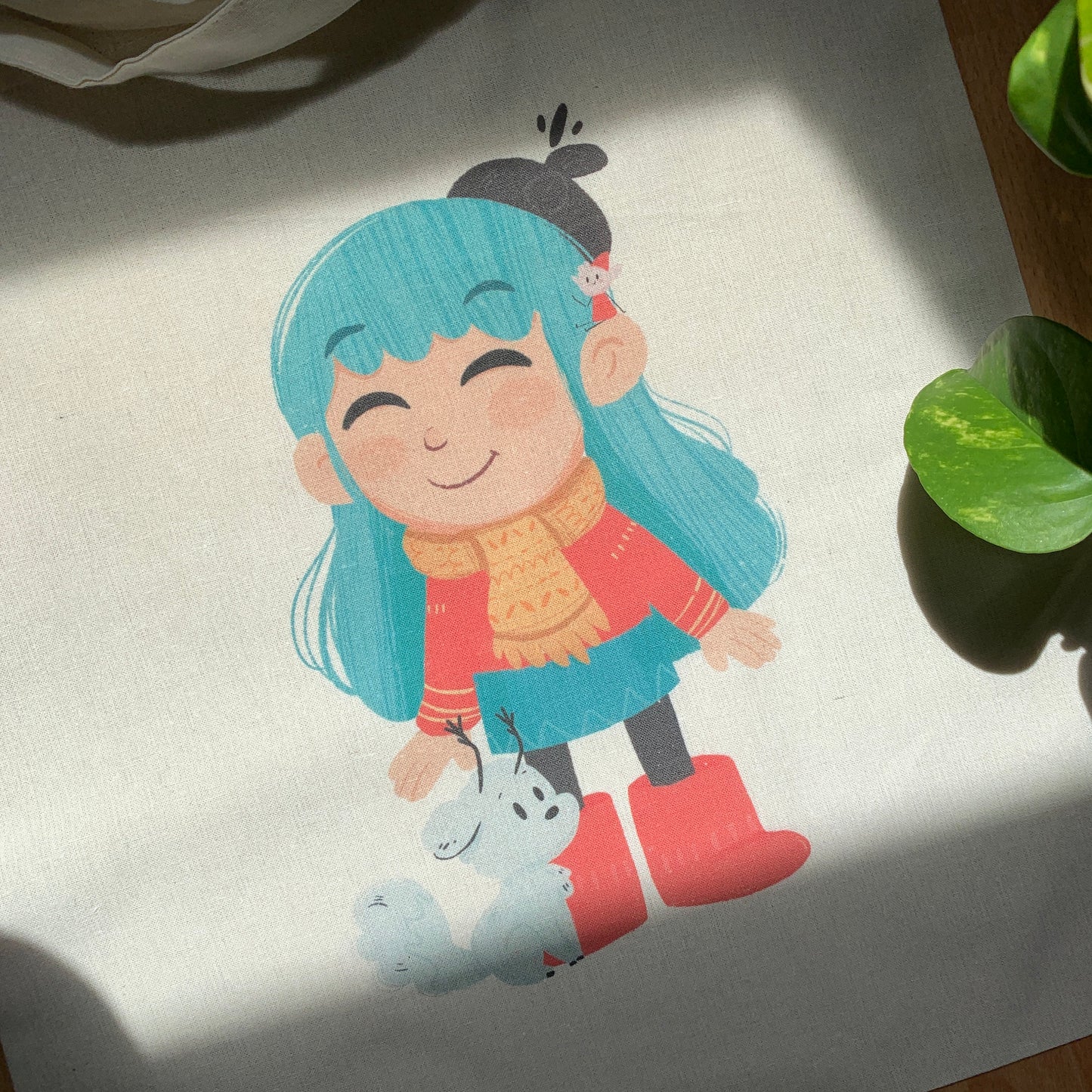 Tote Bag Hilda | Totebag Fanart Hilda The Series | Netflix Fan Art 100% Cotton 40x40cm 16x16inch