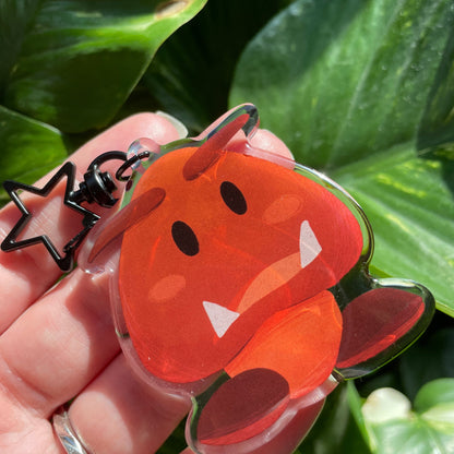 Llavero Goomba | Keyring Keychain Acrilico colgante regalo llaves mochila Keychain