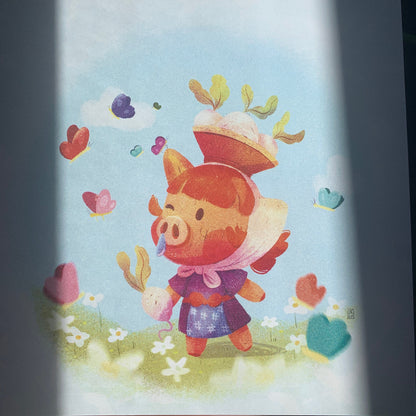 Print Daisy Mae ACNH | Illustration | Ilustracion | Original Character | OC | Art Print | Draw