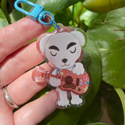 Totakeke Keyring | K.K. Slider Animal Crossing Llavero | New Horizons | Llavero colgante regalo llaves mochila Keychain