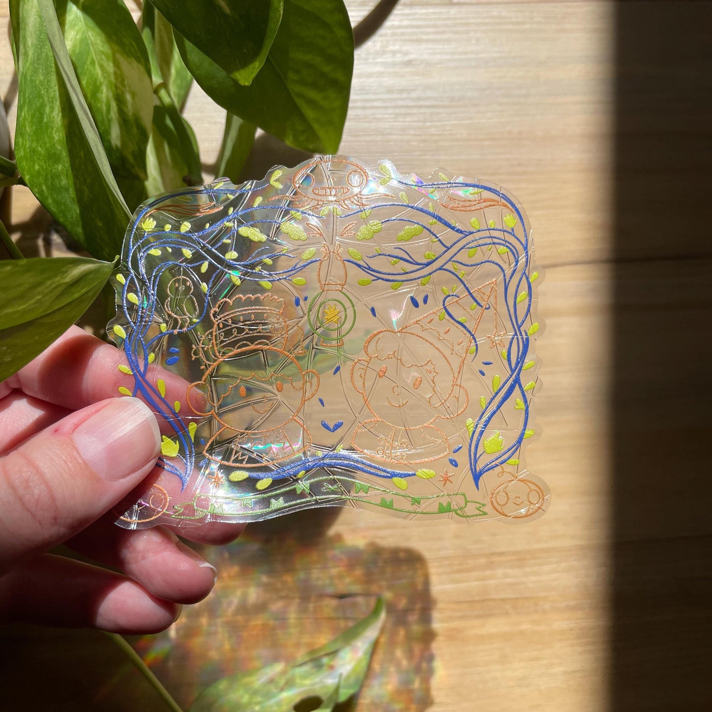 Wirt & Greg Suncatcher, OTGW Pegatina atrapasol reutilizable para ventana