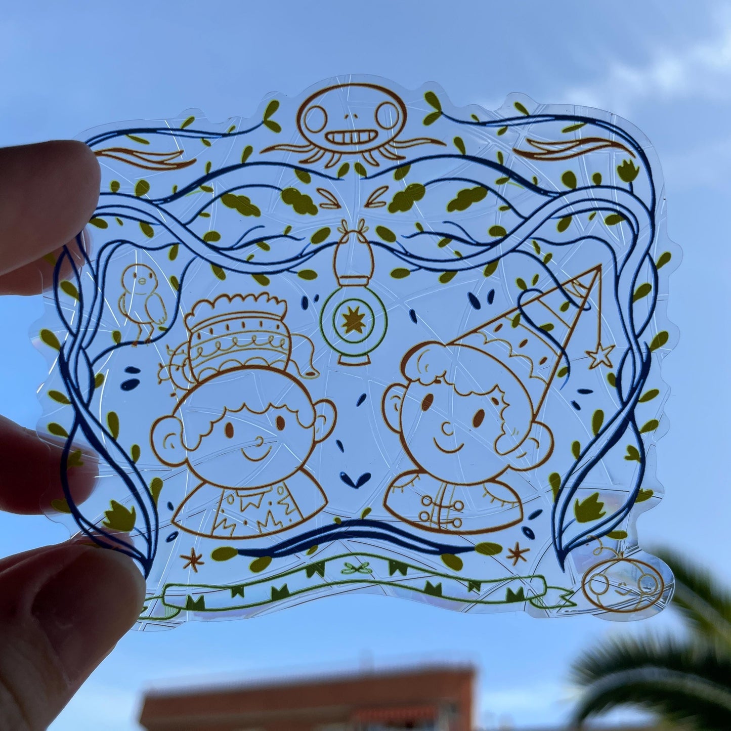 Wirt & Greg Suncatcher, OTGW Pegatina atrapasol reutilizable para ventana