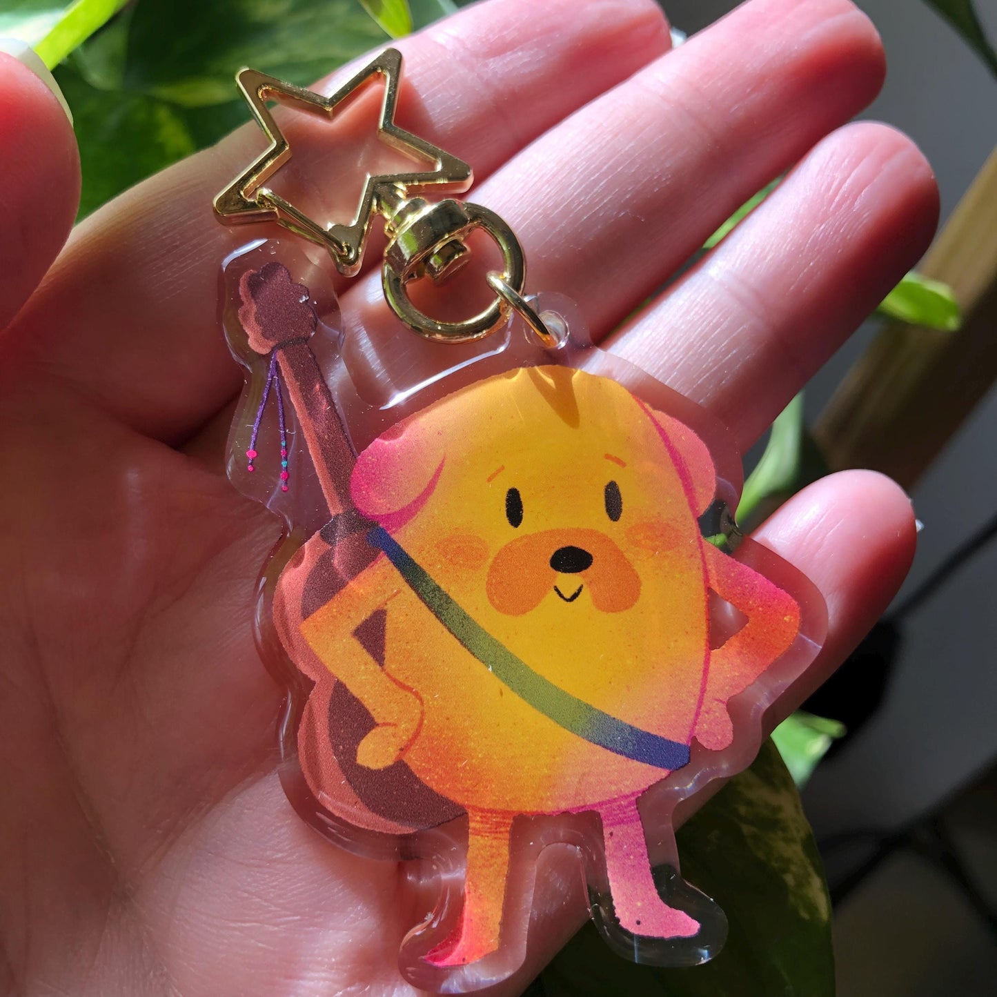Jake Adventure Time Keyring | Jake el perro Hora de Aventuras llavero acrilico | Fanart Llavero colgante regalo llaves mochila Keychain
