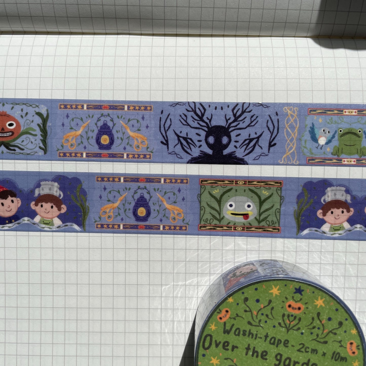 Washi Tape Over The Garden Wall Ilustrado: Cinta Decorativa Retro y Kawaii de la colección "OTGW"