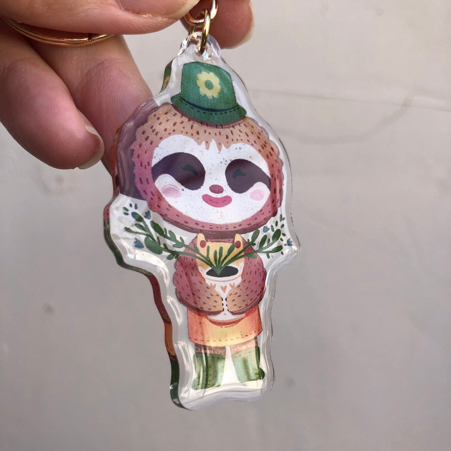 Leif Keyring | Gandulio llavero | Animal Crossing Llavero | New Horizons | Llavero colgante regalo llaves mochila Keychain