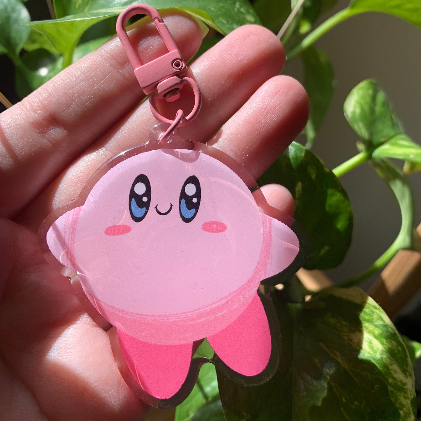 Llavero Kirby |Keyring Keychain Acrilico colgante regalo llaves mochila Keychain
