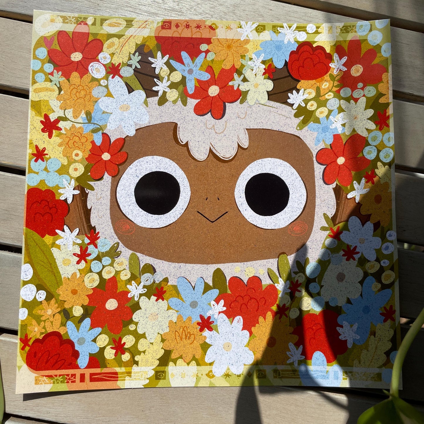 Print Cult of the Lamb Flowers, Fanart de la colección de ilustraciones "Cult of the Lamb"