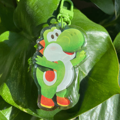 Llavero Yoshi | Keyring Keychain Acrilico colgante regalo llaves mochila Keychain